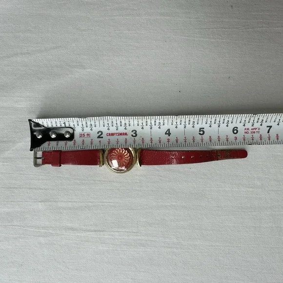 Vintage Ernest Borel Cocktail Red Dial Kaleidoscope Ladies Watch Parts/ Repair - Picture 7 of 11